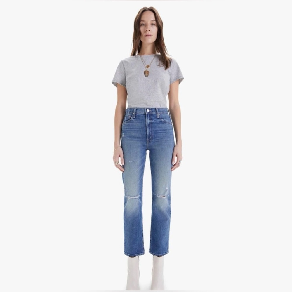 Mother Superior High Waisted Rider Ankle Far Beyond The Sky Jeans Size 26 Wide - Picture 3 of 11